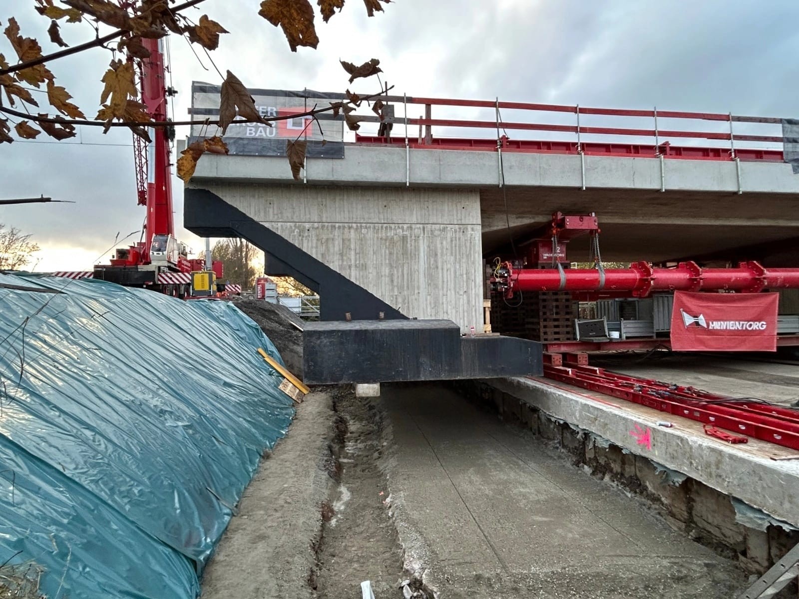 Die neue EÜ im Verschub